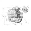 Rodamiento de soporte GE40-KRR-B-2C-INA