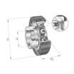 Rodamiento de soporte RCRB1-57-INA