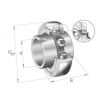 Rodamiento de soporte GLE40-KRR-B-INA