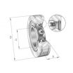 Rodamiento de soporte BE30-INA