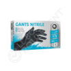 100 uds Guantes desechable ambidiestros nitrilo 240mm negro T9