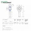 Cabeza de articulación rosca macho SALKAC10-M-SKF