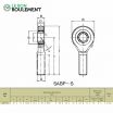 Cabeza de articulación rosca macho TSM10-KML