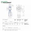 Cabeza de articulación rosca hembra SILKAC12-M-SKF
