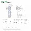 Cabeza de articulación rosca hembra SILKB14-F-SKF