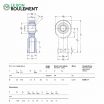 Cabeza de articulación rosca hembra SILKB8-F-SKF