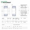 Rodamiento de agujas PNA30/52-SKF