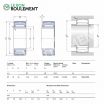 Rodamiento de agujas PNA17/35-SKF