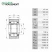 Rodillo de apoyo NUTR45100-X-INA