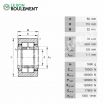 Rodillo de apoyo NUTR50110-X-INA