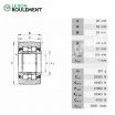 Rodillo de apoyo PWTR25-2RS-INA