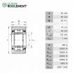 Rodillo de apoyo PWTR30-2RS-INA