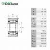 Rodillo de apoyo PWTR45100-2RS-INA