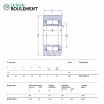 Rodillo de apoyo NUTR2052-A-SKF