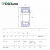 Rodillo de apoyo NUTR45100-A-SKF