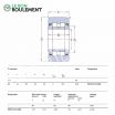 Rodillo de apoyo PWTR1747-2RS-SKF