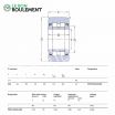 Rodillo de apoyo PWTR50110-2RS-SKF