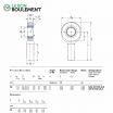 Cabeza de articulación rosca macho SALA50-TXE-2LS-SKF