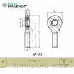 Cabeza de articulación rosca macho SA35ES-2RS-KML