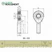 Cabeza de articulación rosca macho SA30ES-2RS-KML