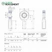 Cabeza de articulación rosca macho SA30-ES-2RS-SKF