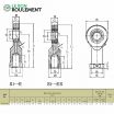 Cabeza de articulación rosca hembra SI17ES-2RS-KML