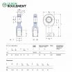 Cabeza de articulación rosca hembra SIL25-ES-SKF
