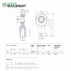 Cabeza de articulación rosca hembra SI6-C-SKF