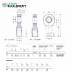 Cabeza de articulación rosca hembra SI80-ES-2RS-SKF