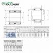 Rodamiento de agujas NAFW406240-IKO