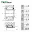 Rodamiento de agujas NAO30X45X26-ZW-INA