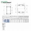 Rodamiento de agujas RNAF456220-IKO