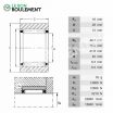 Rodamiento de agujas RNAO16X28X12-INA