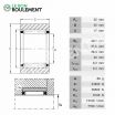 Rodamiento de agujas RNAO35X45X17-INA