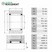 Rodamiento de agujas RNAO60X78X20-INA