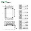 Rodamiento de agujas RNAO8X15X10-TV-INA