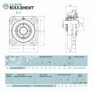 Unidad de rodamiento UKF212-D1-NTN
