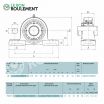 Unidad de rodamiento UKP207-D1-NTN