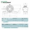 Unidad de rodamiento UKP208-D1-NTN