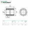Casquillo lineal liso LPBR14-SKF