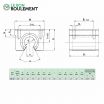 Soporte de Casquillo lineal SBR40-UU
