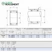 Rodamiento de agujas BR122016-IKO