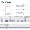 Rodamiento de agujas BR364824-IKO