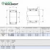 Rodamiento de agujas BR445628-IKO