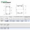 Rodamiento de agujas BR526832-IKO