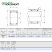 Rodamiento de agujas BR607632-IKO