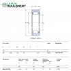 Rodamiento de agujas RNA22/8-2RS-X-SKF