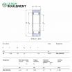 Rodamiento de agujas RNA2200-2RS-SKF