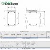 Rodamiento de agujas TAF759225-IKO