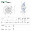 Unidad de rodamiento UCFC210-SKF